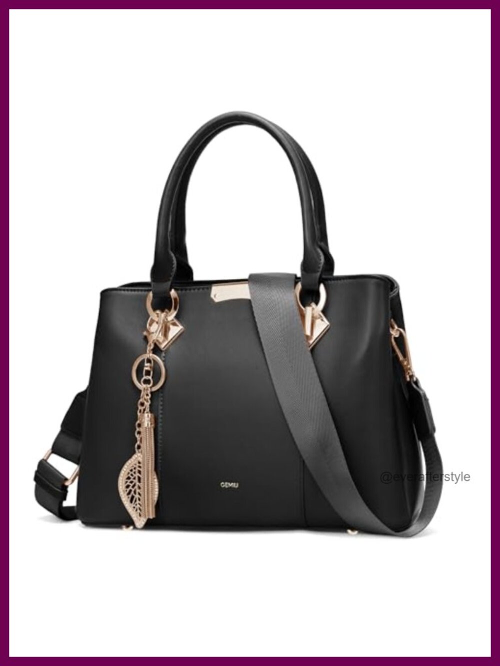 Medium Satchel Purse Women Top Handle Crossbody Shoulder Bags PU Leather